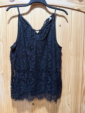Western Time & Tru lace camisole spaghetti strap top NWOT